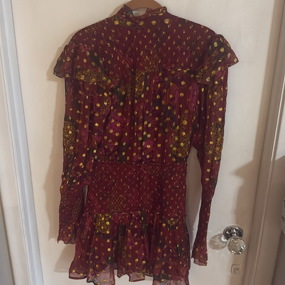 Farm Rio Banana Flower Smocked Dress size XS - Picture 7 of 7
